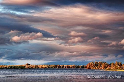 Sunset Clouds_21890.jpg - Rideau Canal Waterway photographed near Smiths Falls, Ontario, Canada.